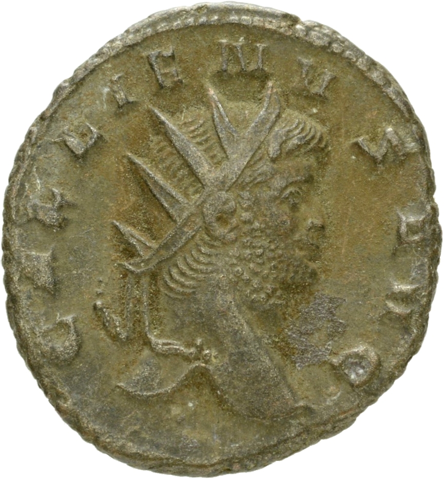RIC V Gallienus 216k: Subtype 2 Gallienus obverse, Head of Gallienus, radiate, right