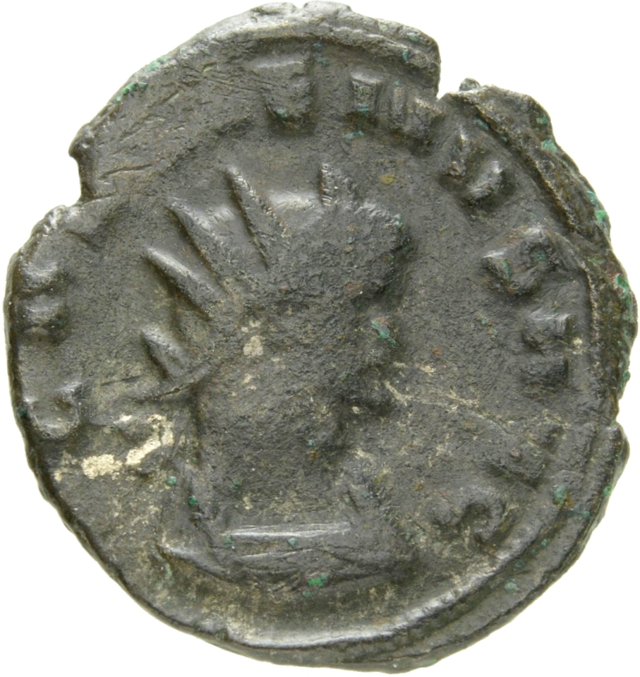 RIC V Gallienus 226f: Subtype 3 Gallienus obverse, Bust of Gallienus, radiate, cuirassed, right