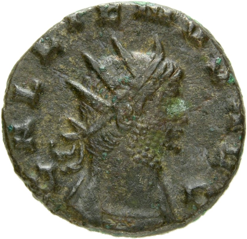 RIC V Gallienus 226f: Subtype 3 Gallienus obverse, Bust of Gallienus, radiate, cuirassed, right