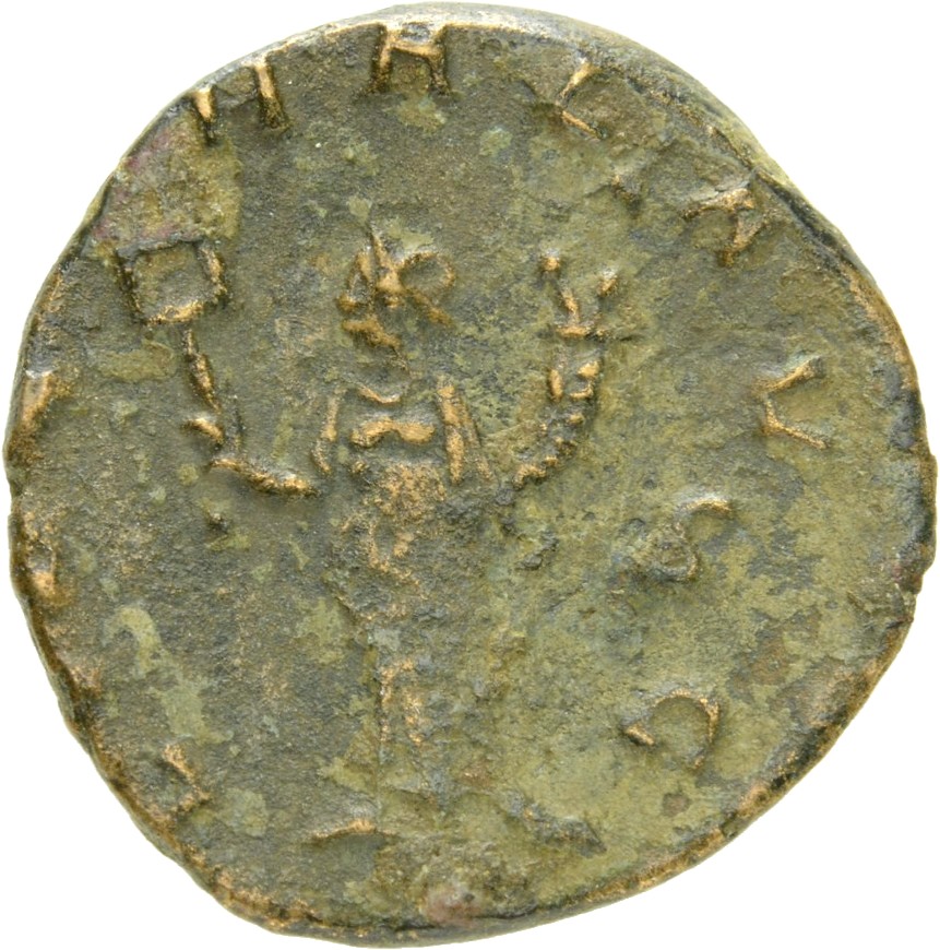 RIC V Gallienus 227kB: Subtype 3 Gallienus reverse, Liberalitas, draped, standing left, holding tessera in right hand and ...