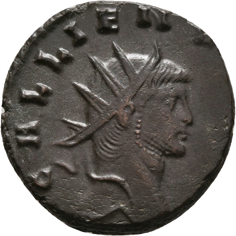 RIC V Gallienus 230k: Subtype 2 Gallienus obverse, Head of Gallienus, radiate, right