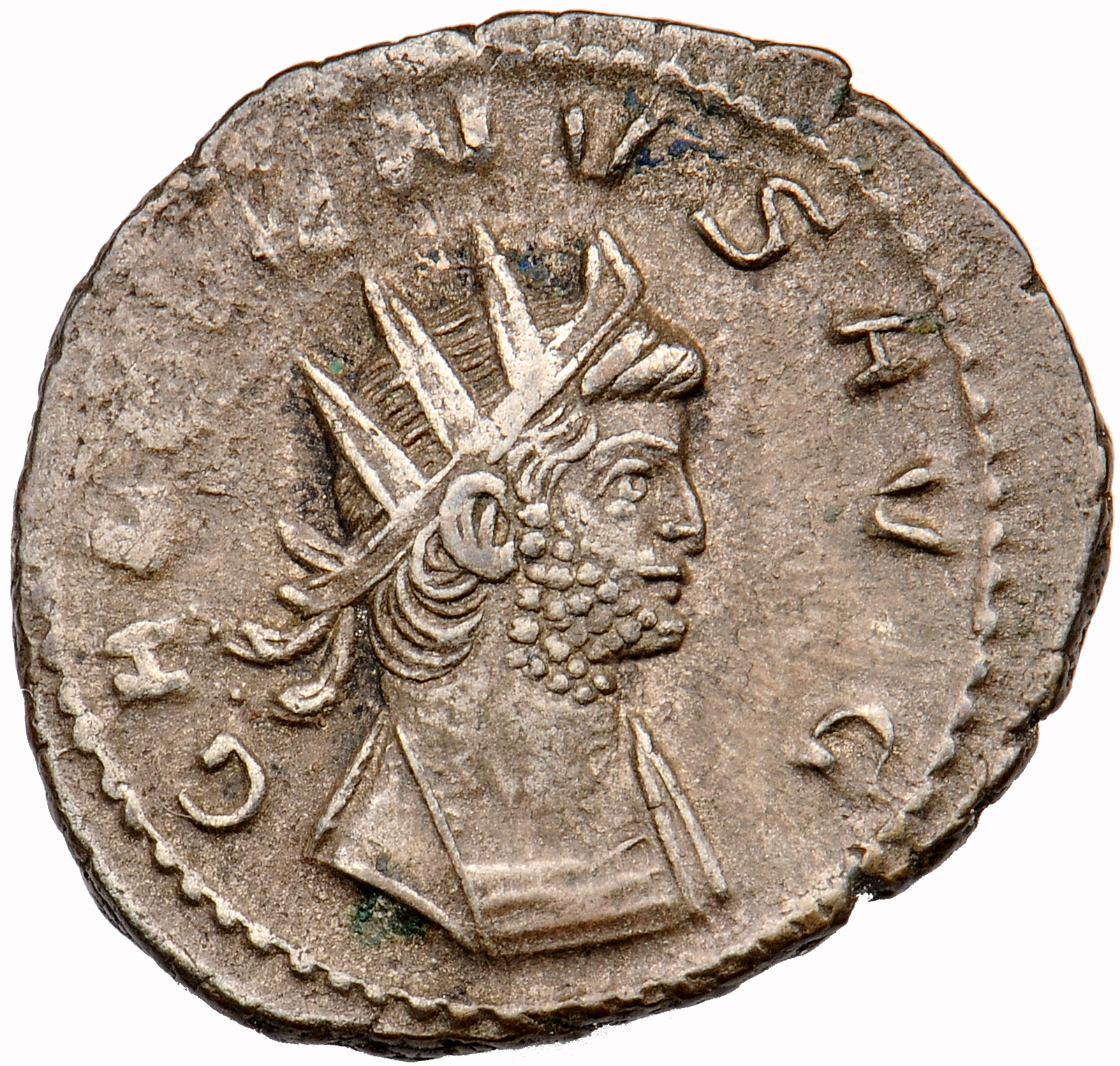 RIC V Gallienus 236 Gallienus obverse, Drapierte Panzerbüste des Gallienus n. r. mit Strahlenkrone.