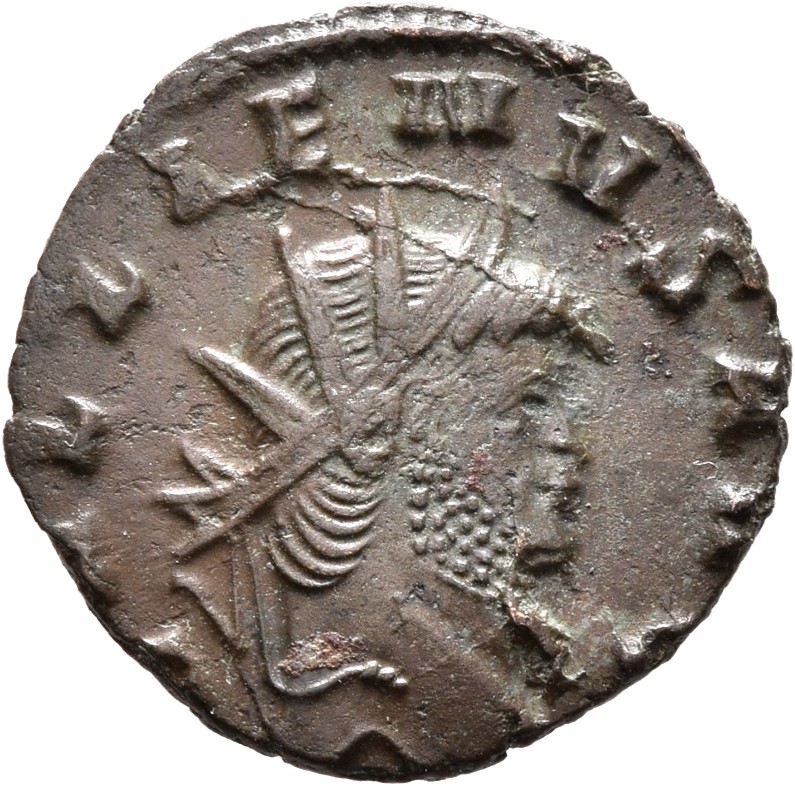 RIC V Gallienus 236k Gallienus obverse, Head of Gallienus, radiate, right