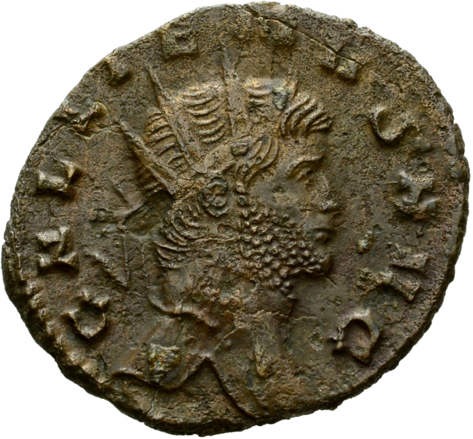 RIC V Gallienus 245k: Subtype 3 Gallienus obverse, Head of Gallienus, radiate, right