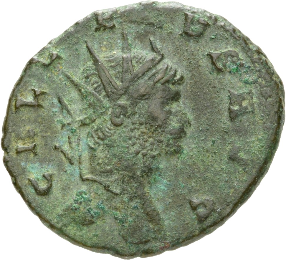 RIC V Gallienus 245k: Subtype 3 Gallienus obverse, Head of Gallienus, radiate, right
