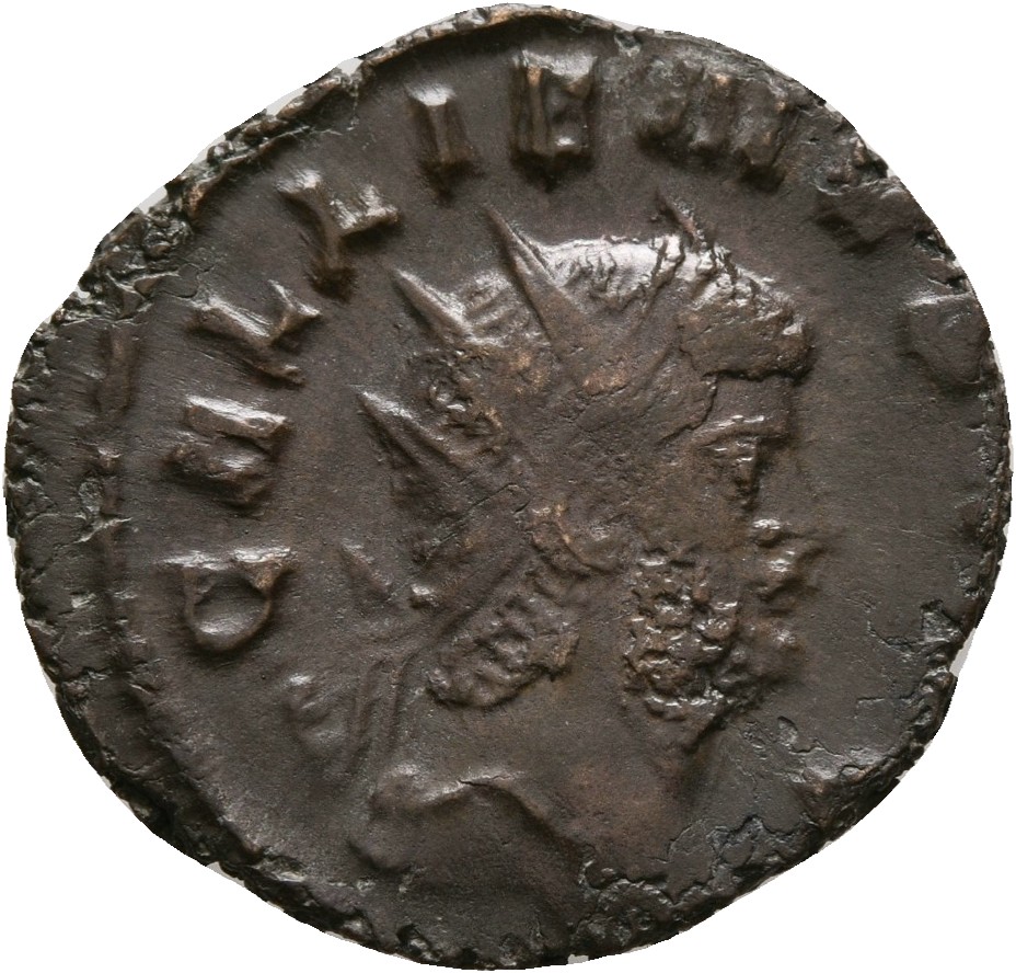 RIC V Gallienus 249k: Subtype 3 Gallienus obverse, Head of Gallienus, radiate, right