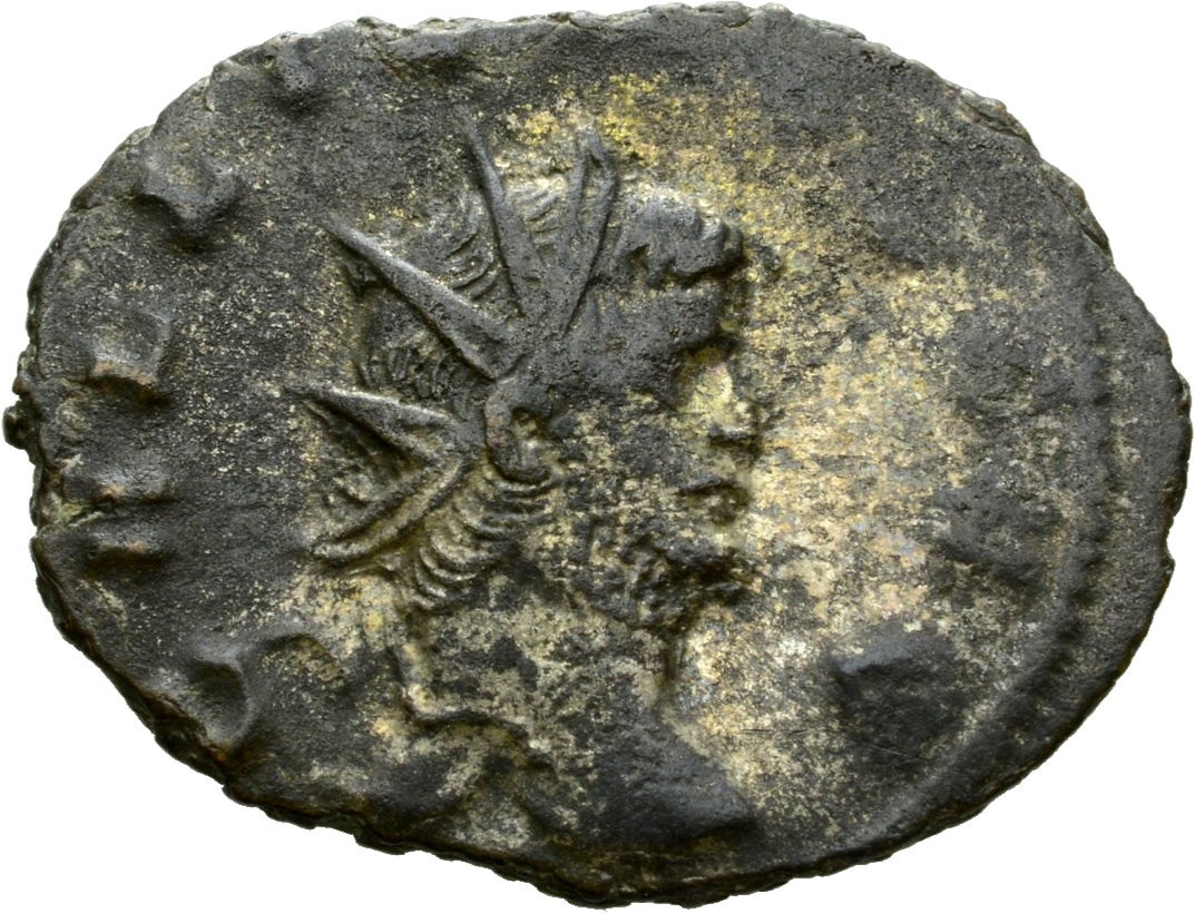 RIC V Gallienus 267 Gallienus obverse, Kopf des Gallienus mit Strahlenkrone nach r.