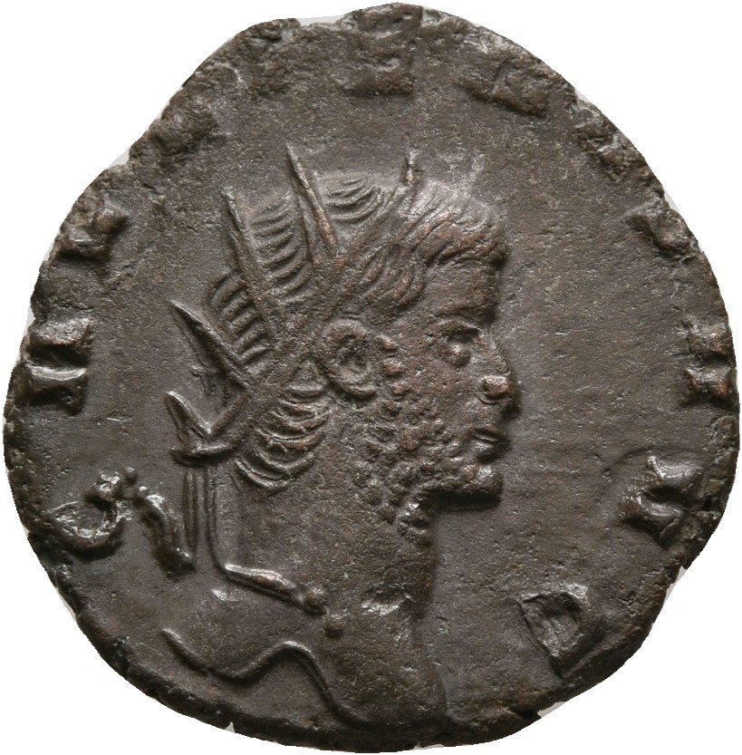 RIC V Gallienus 280k Gallienus obverse, Head of Gallienus, radiate, right