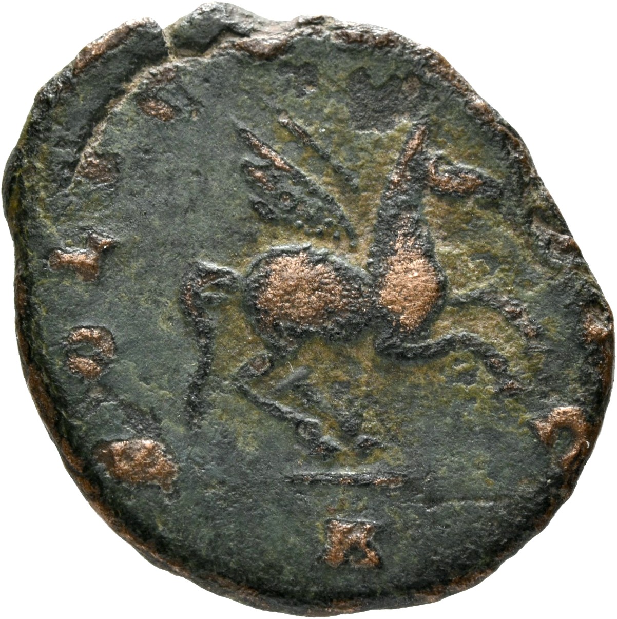 RIC V Gallienus 283 Gallienus reverse, Pegasus, right, springing heaven-ward