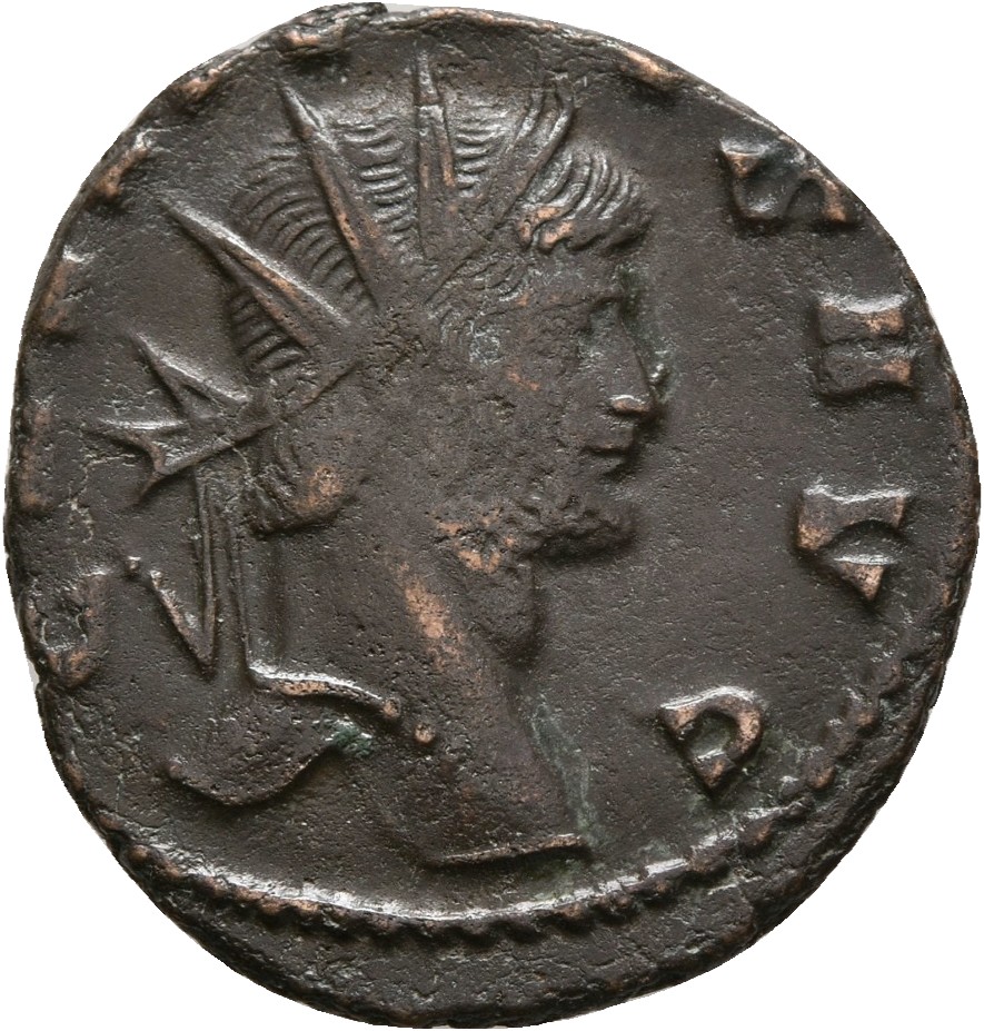 RIC V Gallienus 283k: Subtype 3 Gallienus obverse, Head of Gallienus, radiate, right