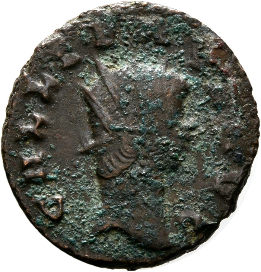 RIC V Gallienus 287B Gallienus obverse, Head of Gallienus, radiate, right