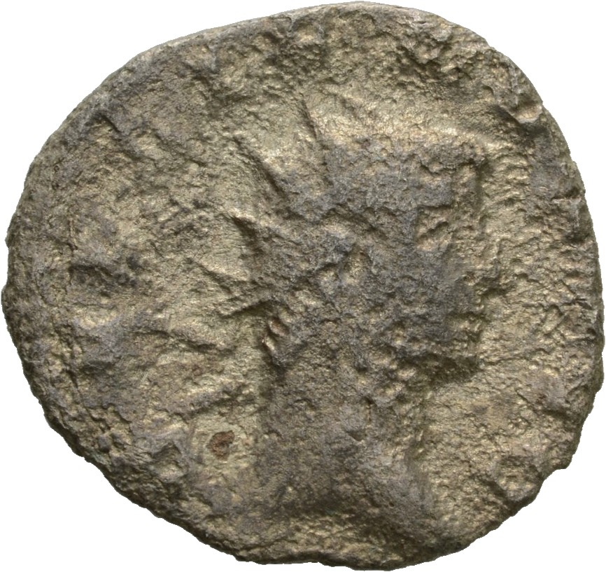 RIC V Gallienus 473k Gallienus obverse, Head of Gallienus, radiate, right