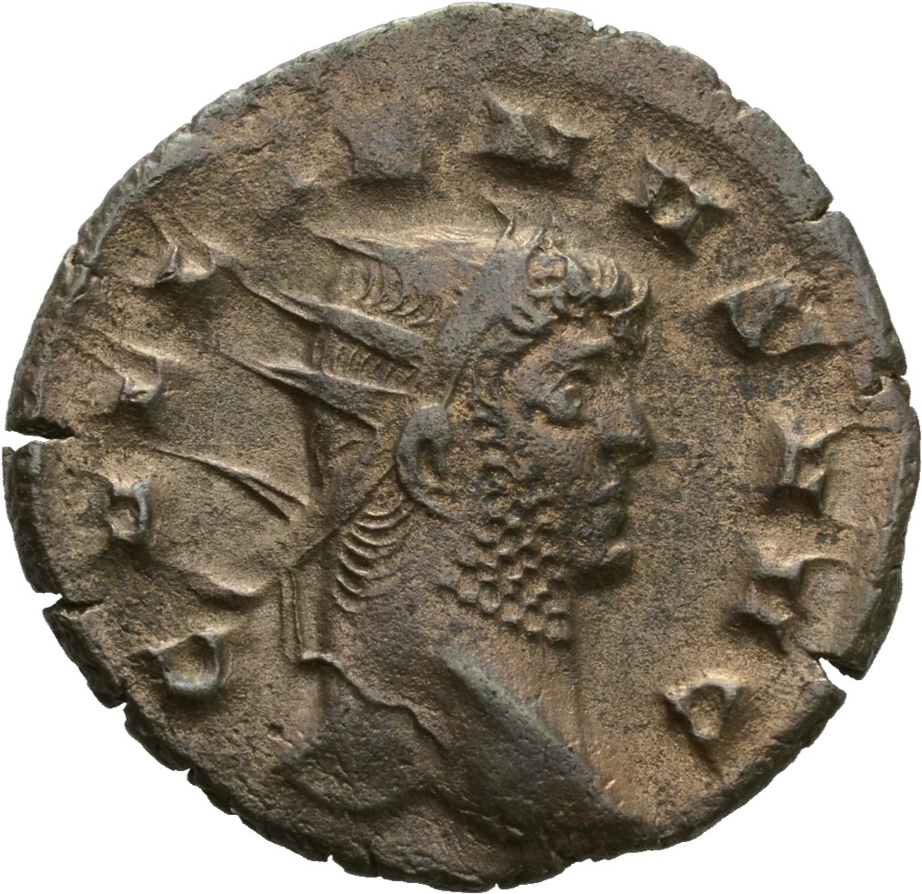 RIC V Gallienus 489k: Subtype 3 Gallienus obverse, Head of Gallienus, radiate, right