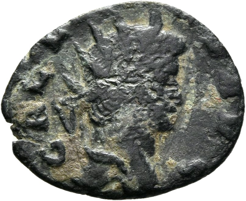 RIC V Gallienus 492 Gallienus obverse, Büste des Gallienus mit Strahlenkrone (mit auf die r. Schulter fallendem Verschluss...