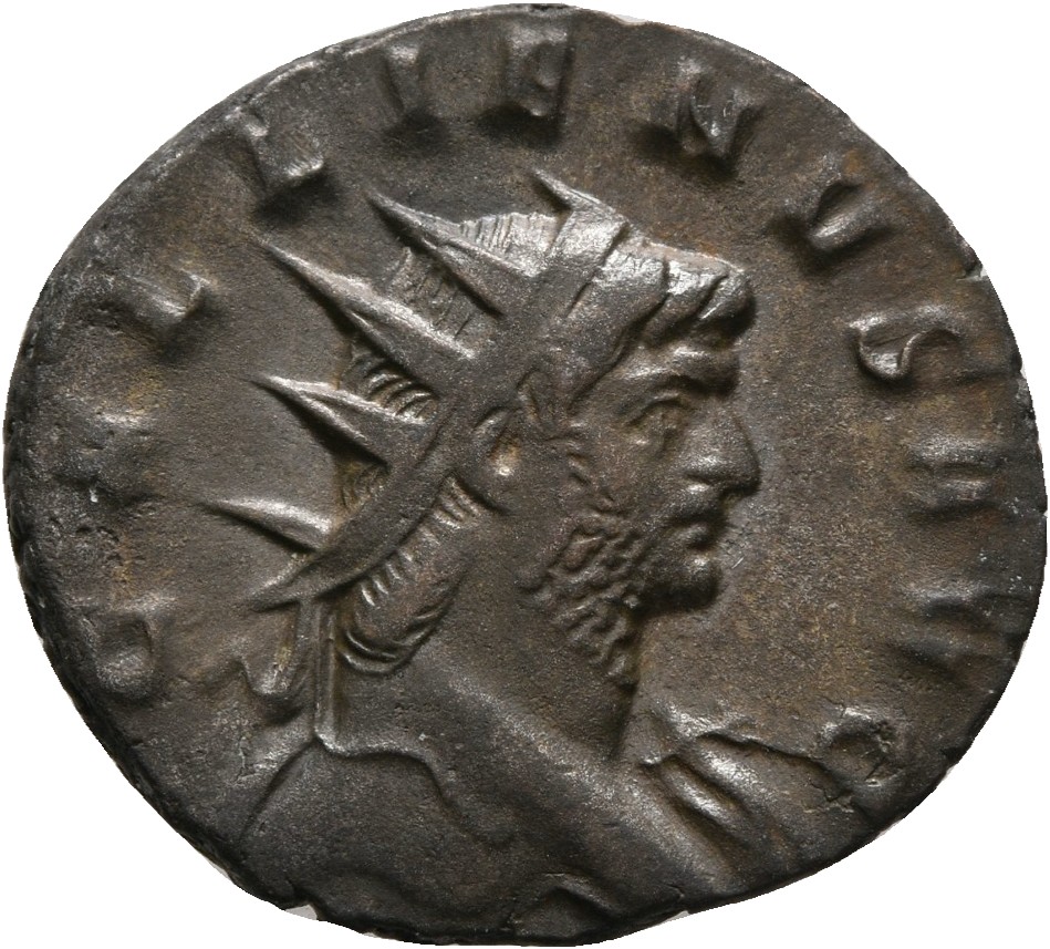 RIC V Gallienus 507: Subtype 1 Gallienus obverse, Head of Gallienus, radiate, right
