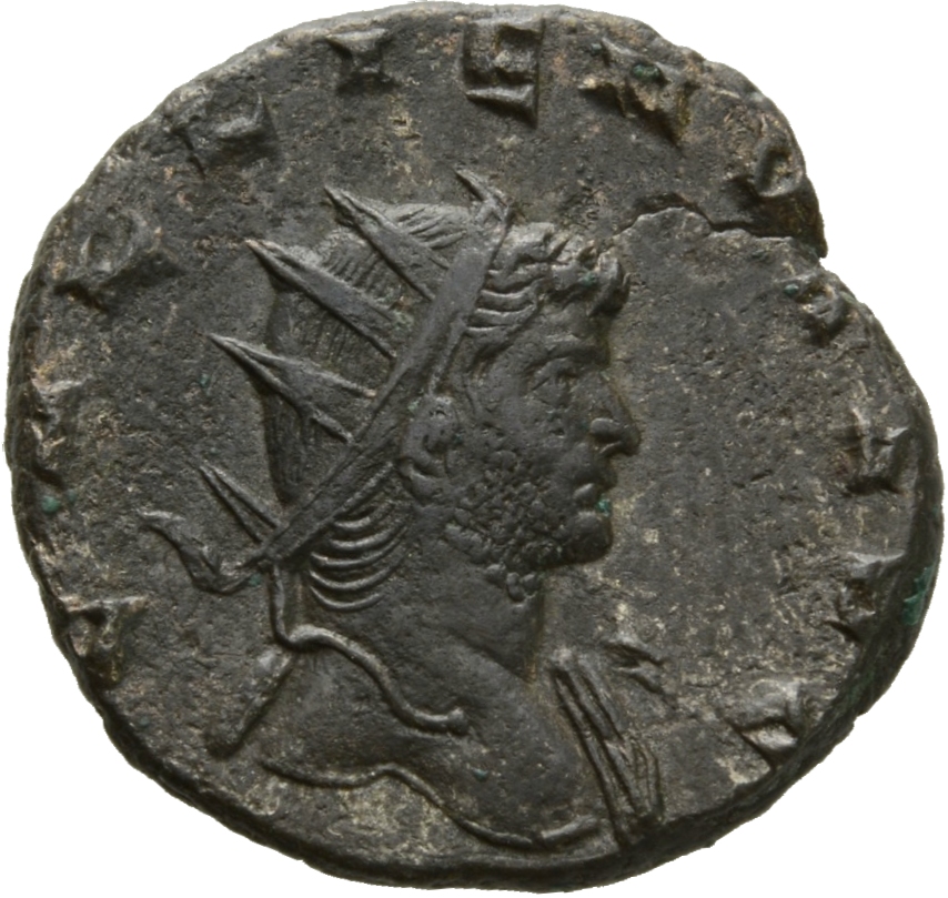 RIC V Gallienus 512A: Subtype 1 Gallienus obverse, Head of Gallienus, radiate, right