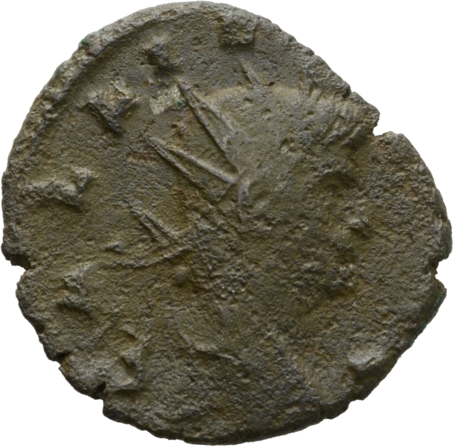 Gallienus obverse — Head of Gallienus, radiate, right