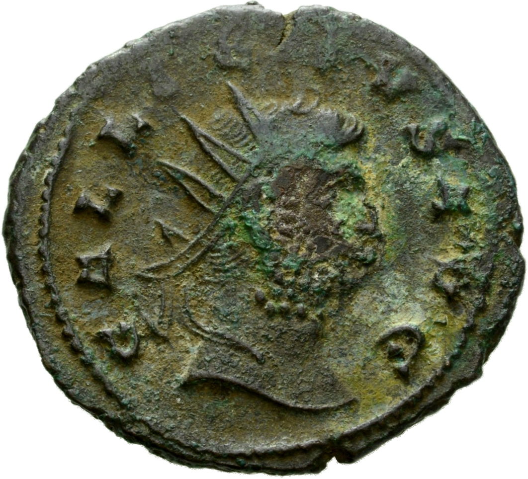 RIC V Gallienus 575k: Subtype 2 Gallienus obverse, Head of Gallienus, radiate, right