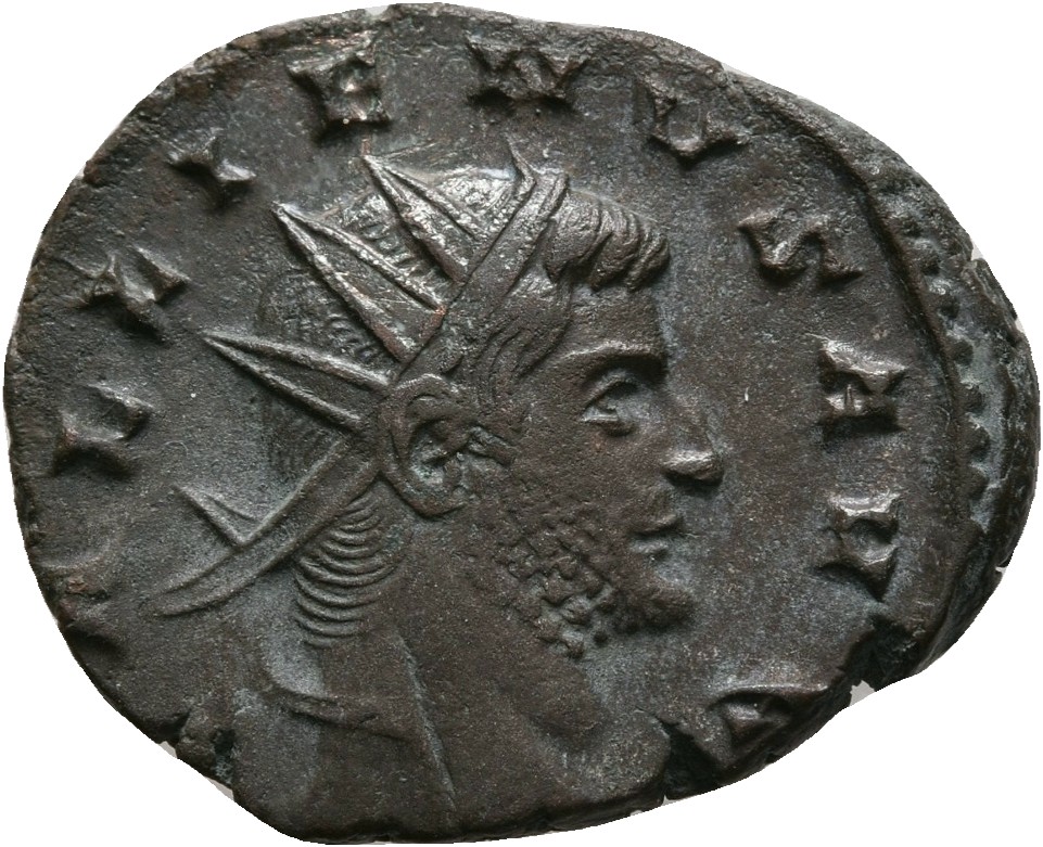 RIC V Gallienus 587k: Subtype 4 Gallienus obverse, Head of Gallienus, radiate, right