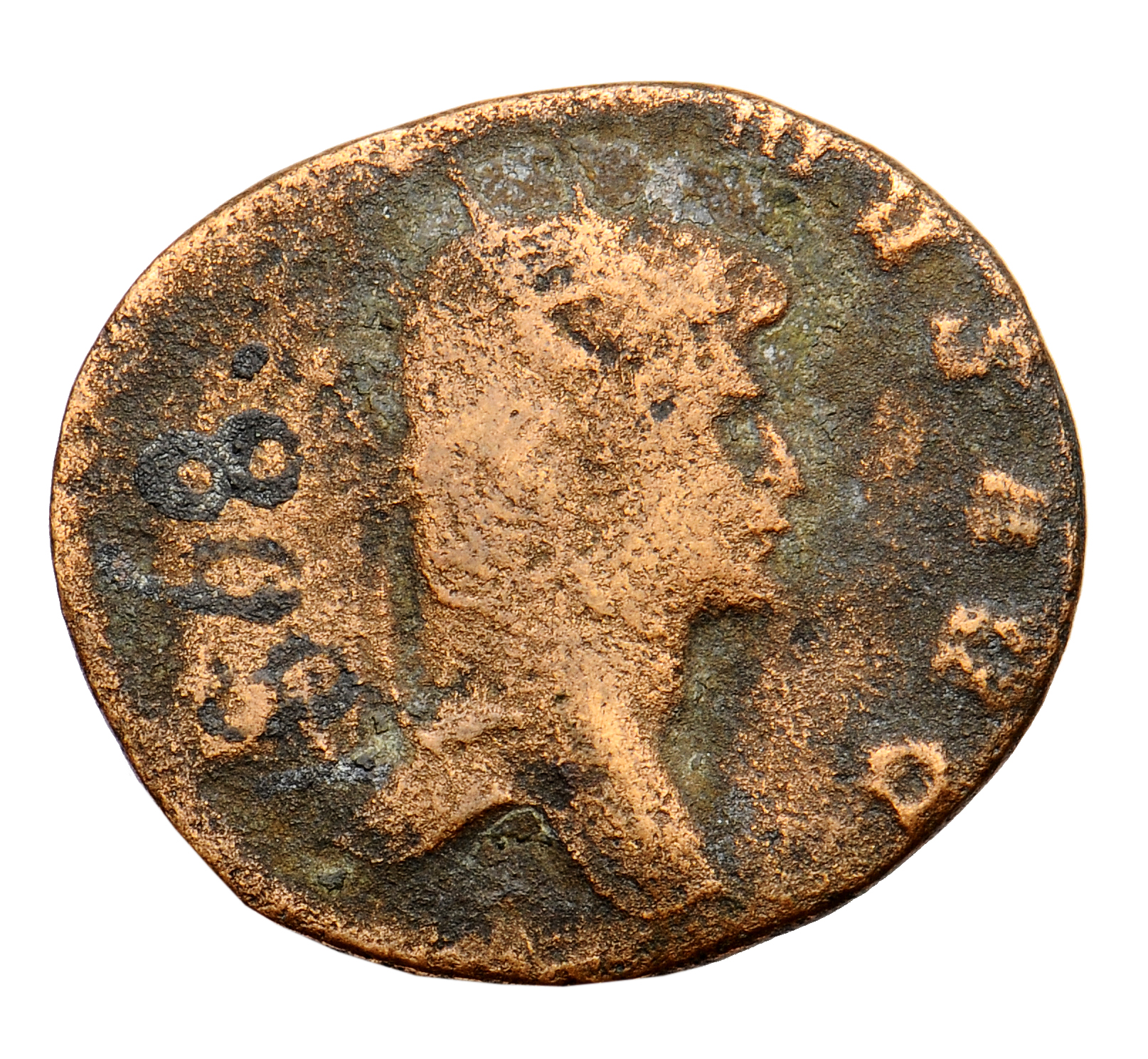 RIC V Gallienus 612 Gallienus obverse, Kopf des Gallienus mit Strahlenkrone n.r.