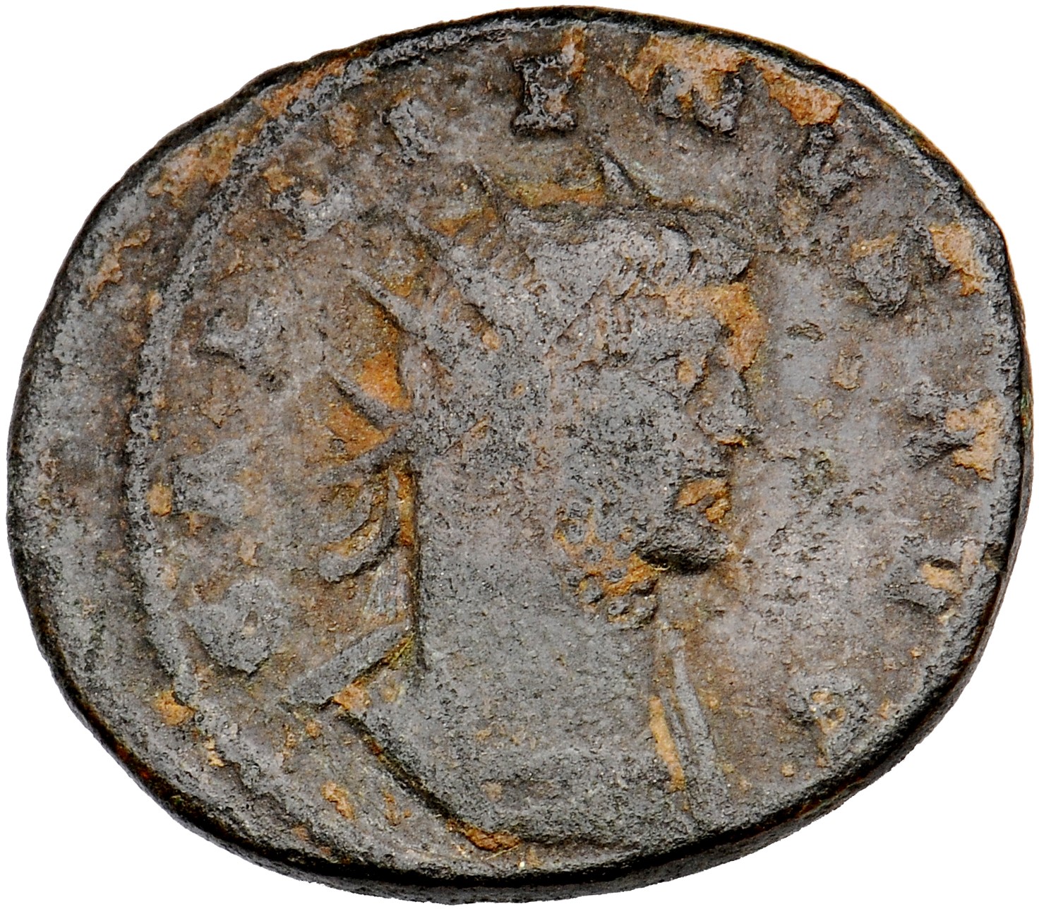 RIC V Gallienus 623f Gallienus obverse, Bust of Gallienus, radiate, cuirassed, right