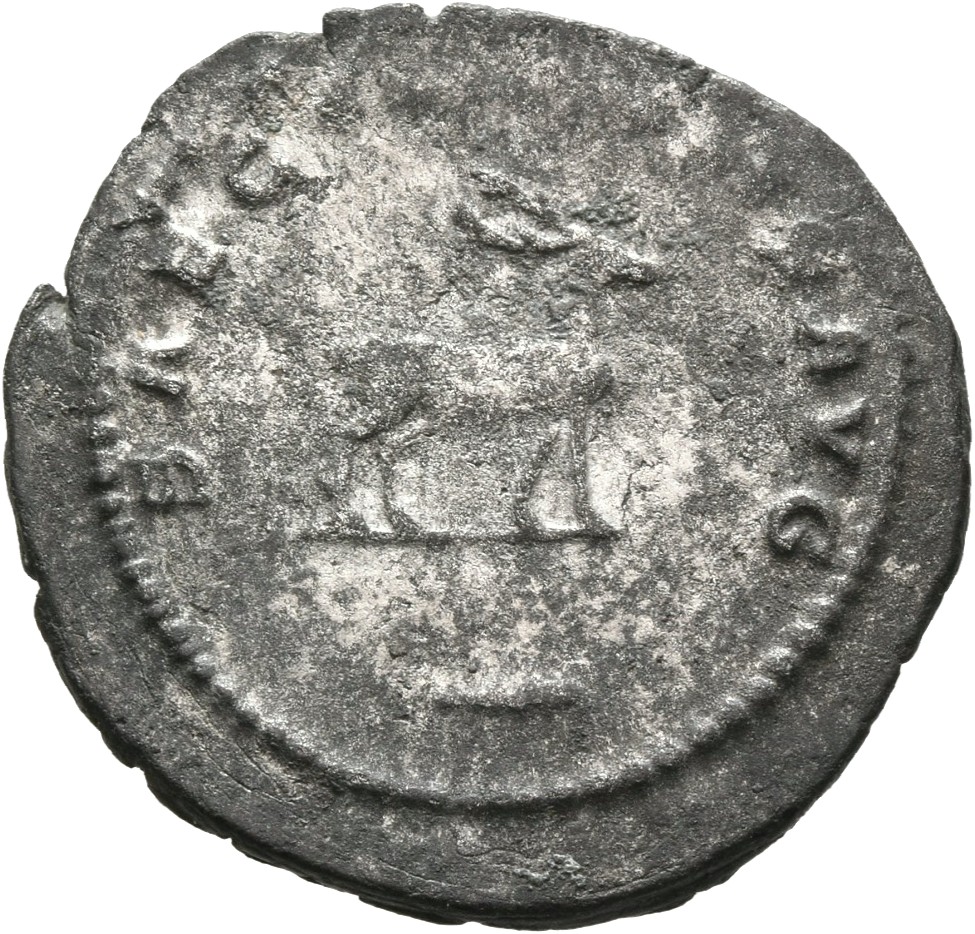 RIC V Gallienus 656c: Subtype 2 Gallienus reverse, Stag, right