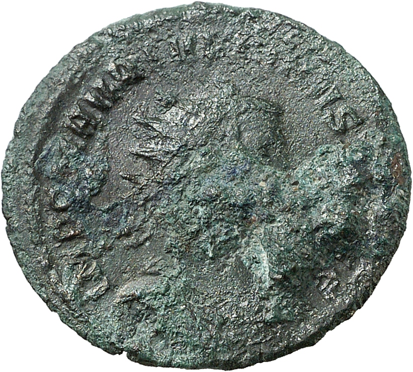 RIC V Sabinus Julianus 2 Sabinus Julianus obverse, Bust of Julianus, radiate, draped, cuirassed, right, or bust of Julianu...