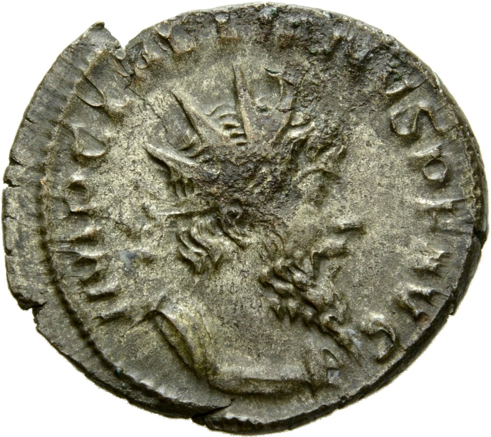 RIC V Laelianus 9 Laelianus obverse, Bust of Laelianus, radiate, draped, right, or bust of Laelianus, radiate, cuirassed, ...