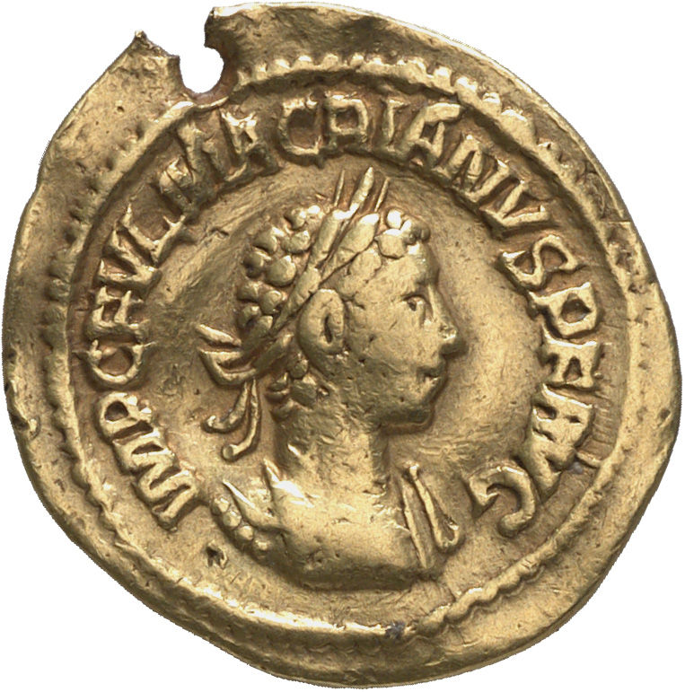 RIC V Macrianus Minor 3 Macrianus Minor obverse, Bust of Macrianus Minor, laureate, draped, cuirassed, right, or bust of M...