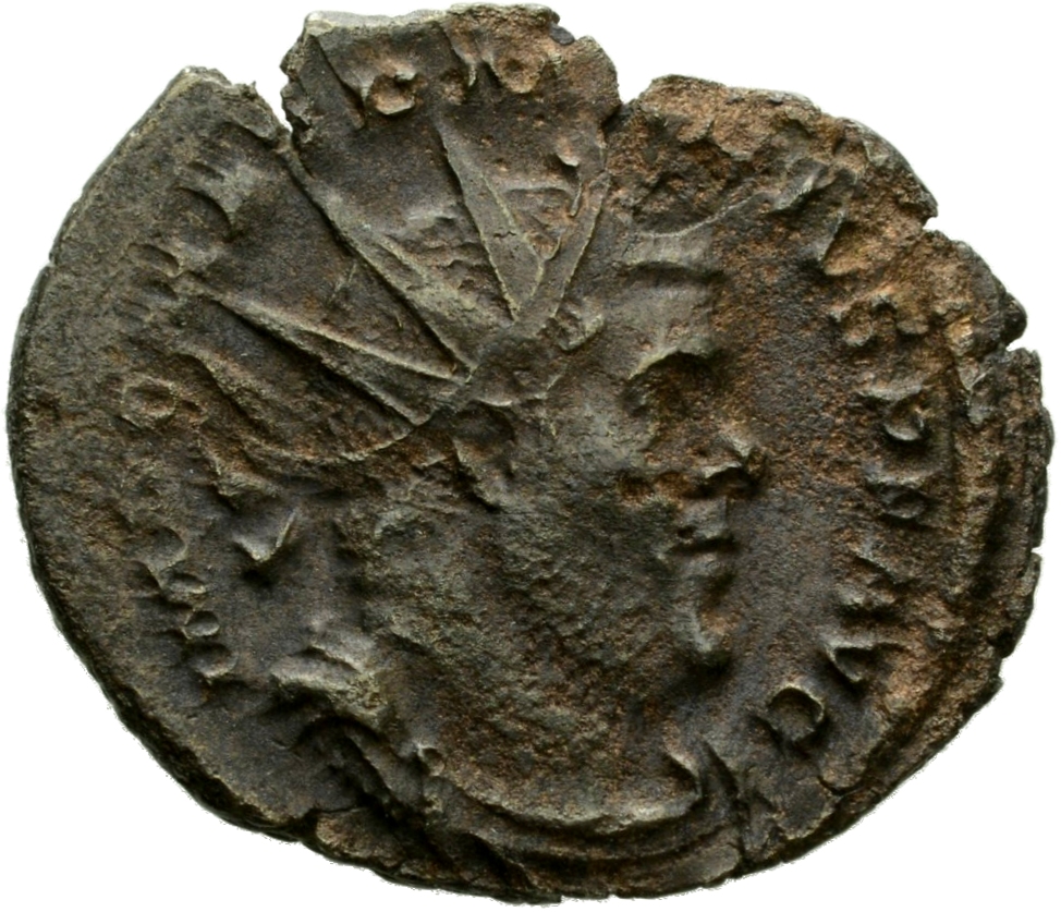 RIC V Marius 5 Marius obverse, Bust of Marius, radiate, draped, cuirassed, right, or bust of Marius, radiate, cuirassed, r...