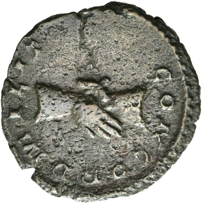 RIC V Marius 6 Marius reverse — Two hands joined