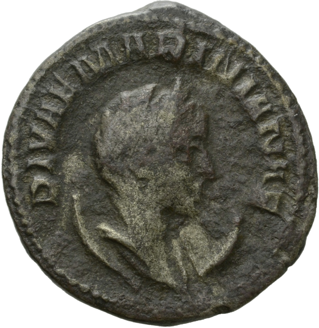 RIC V Mariniana 4 Valerian obverse, Bust of Mariniana, veiled, draped, on crescent, right