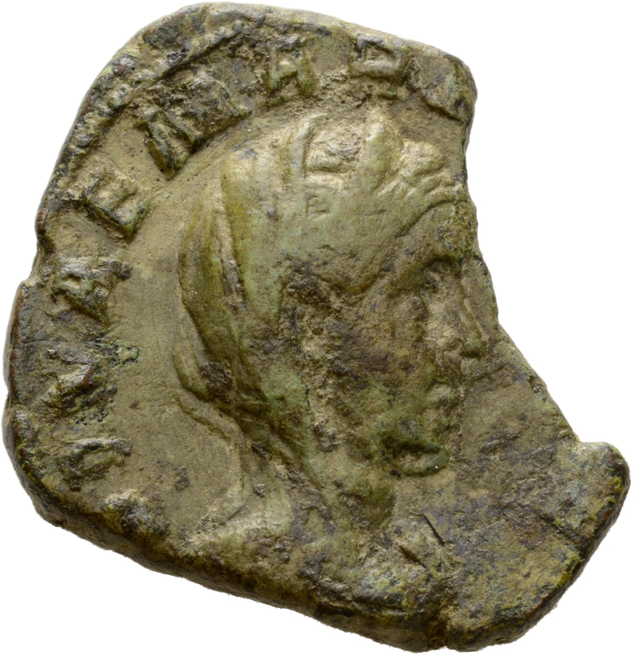 RIC V Mariniana 9 Valerian obverse, Bust of Mariniana, diademed, veiled, draped, on crescent, right