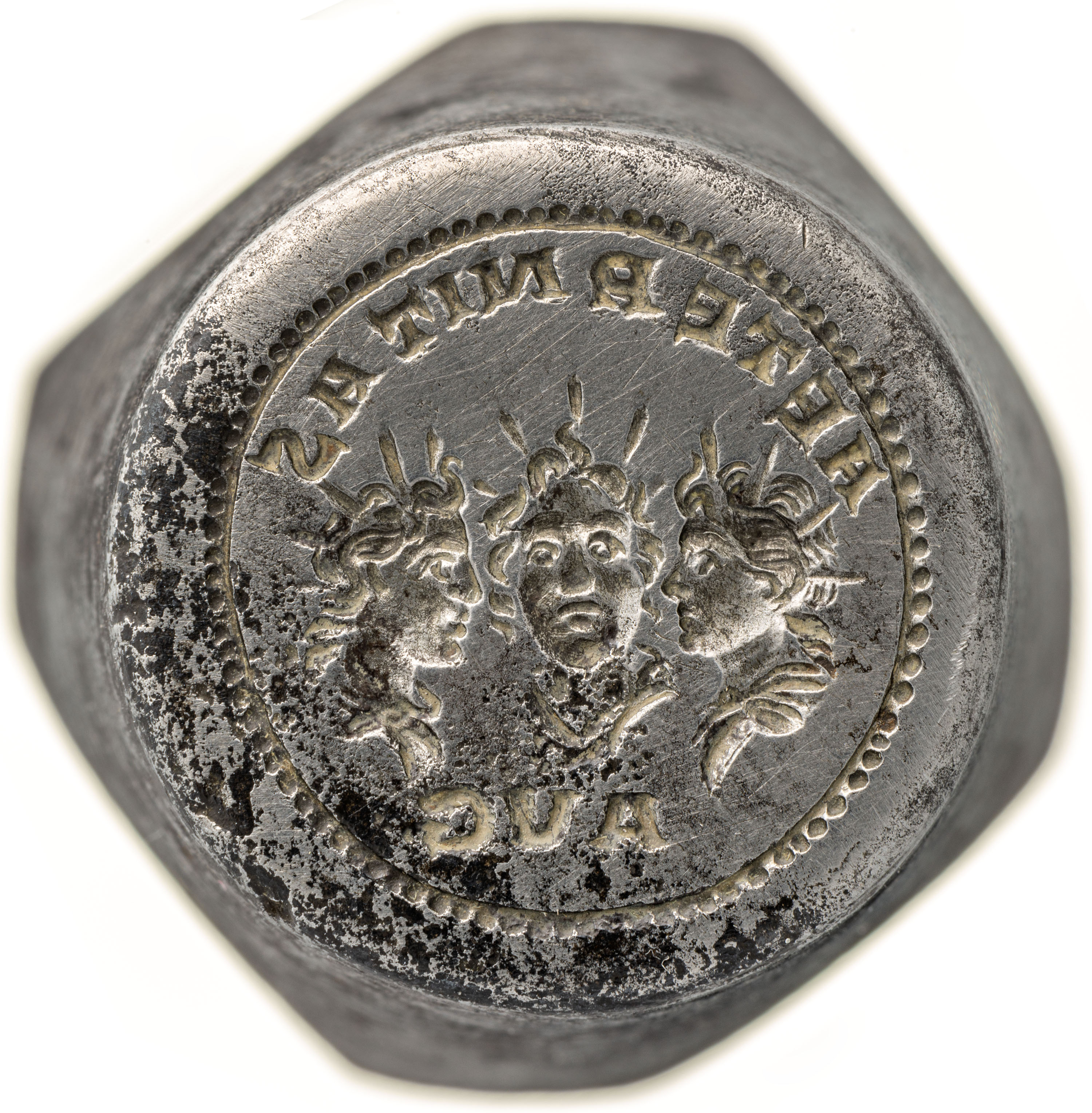 RIC V Postumus 18 Postumus obverse, Bust of Postumus, laureate, draped, cuirassed, right, or bust of Postumus, laureate, c...