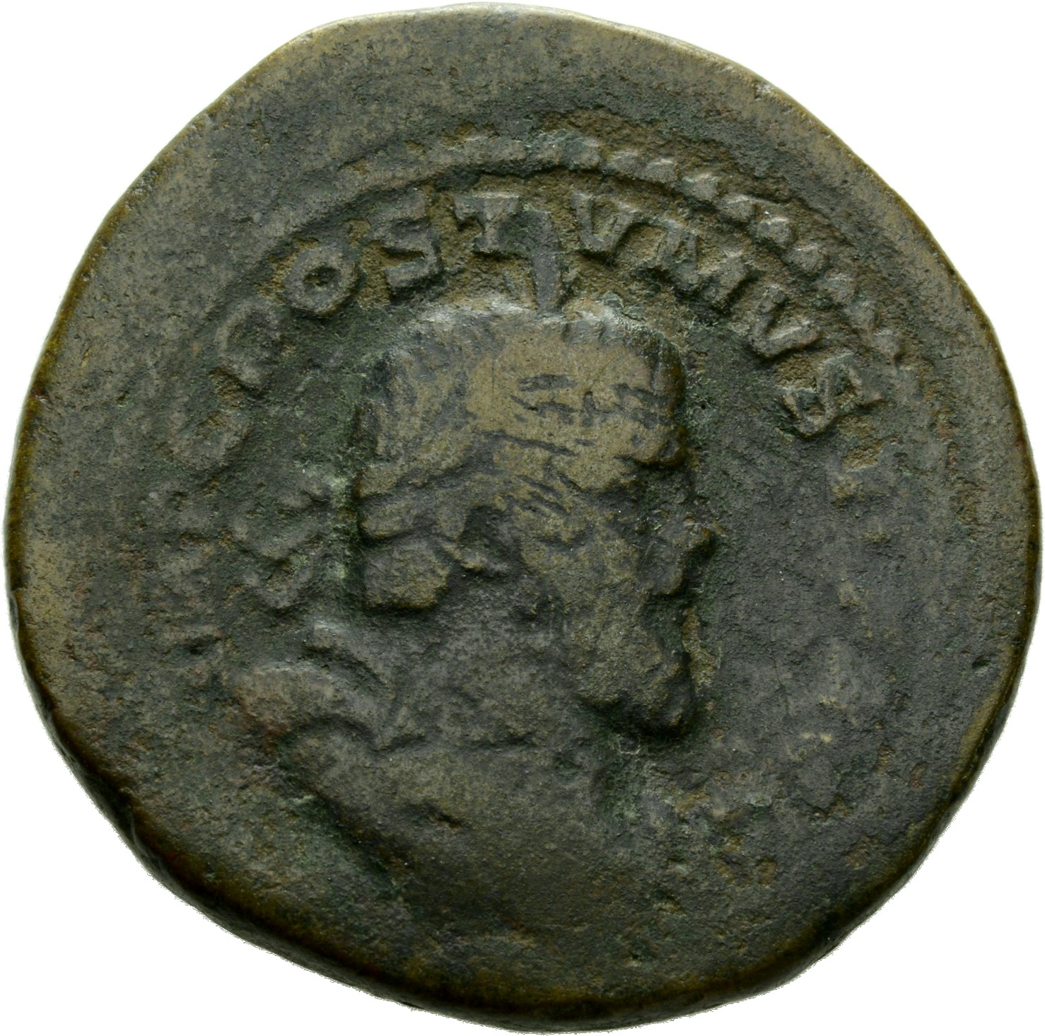 RIC V Postumus 180 Postumus obverse, Bust of Postumus, laureate, draped, cuirassed, right, or bust of Postumus, laureate, ...