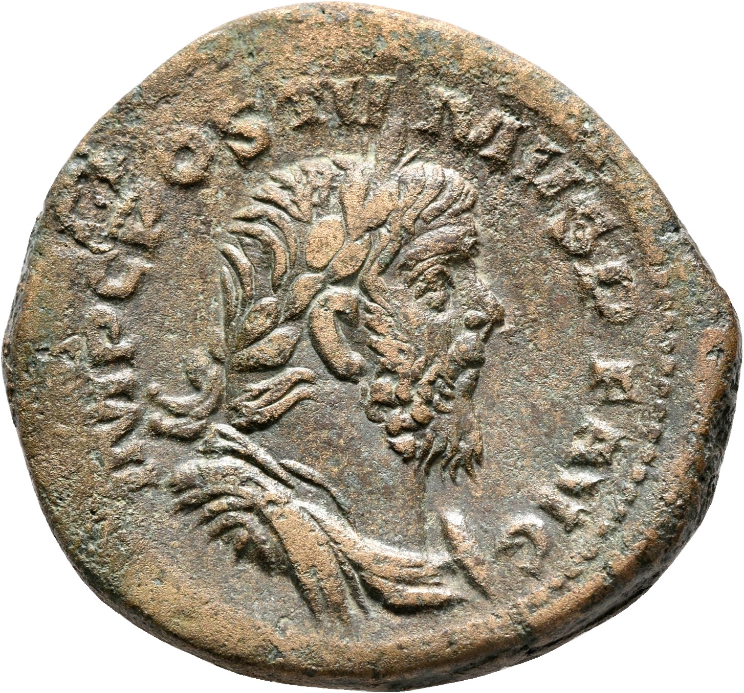 RIC V Postumus 180 Postumus obverse — Bust of Postumus, laureate, draped, cuirassed, right, or bust of Postumus, laureate,...