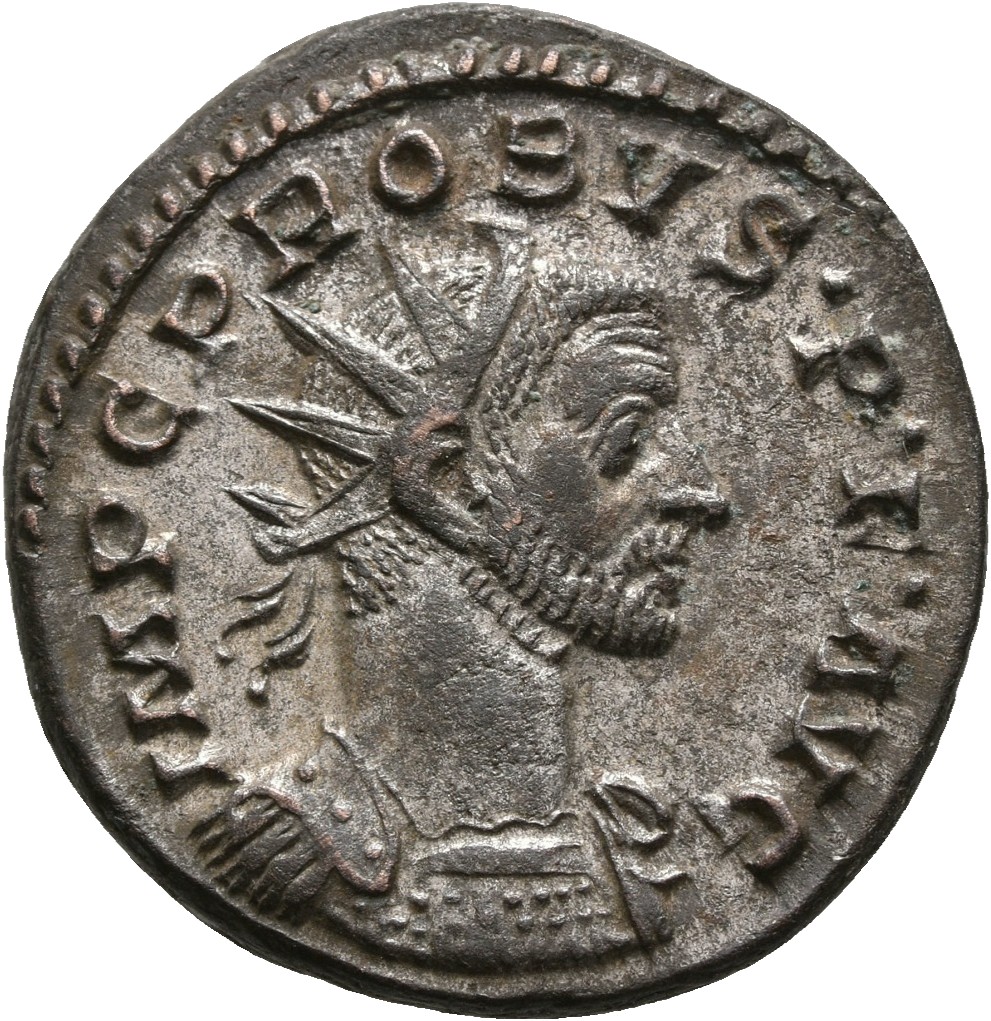 RIC V Probus 116 Probus obverse, Bust of Probus, radiate, draped, right or bust of Probus, radiate, draped, cuirassed, rig...