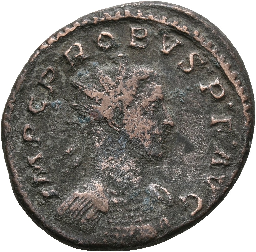 RIC V Probus 121 Probus obverse, Bust of Probus, radiate, cuirassed, right