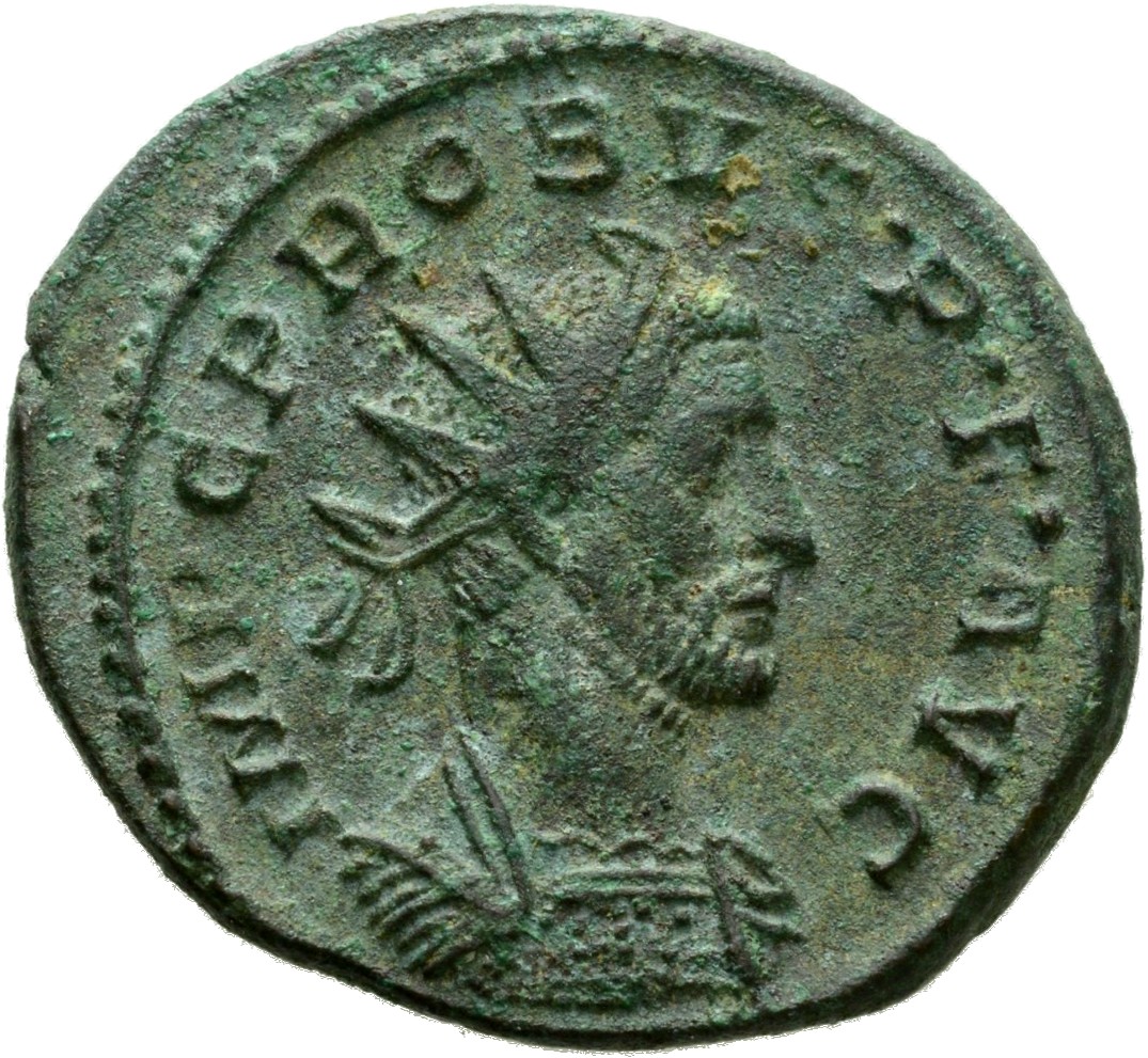 RIC V Probus 125 Probus obverse, Bust of Probus, radiate, draped, right or bust of Probus, radiate, cuirassed, right