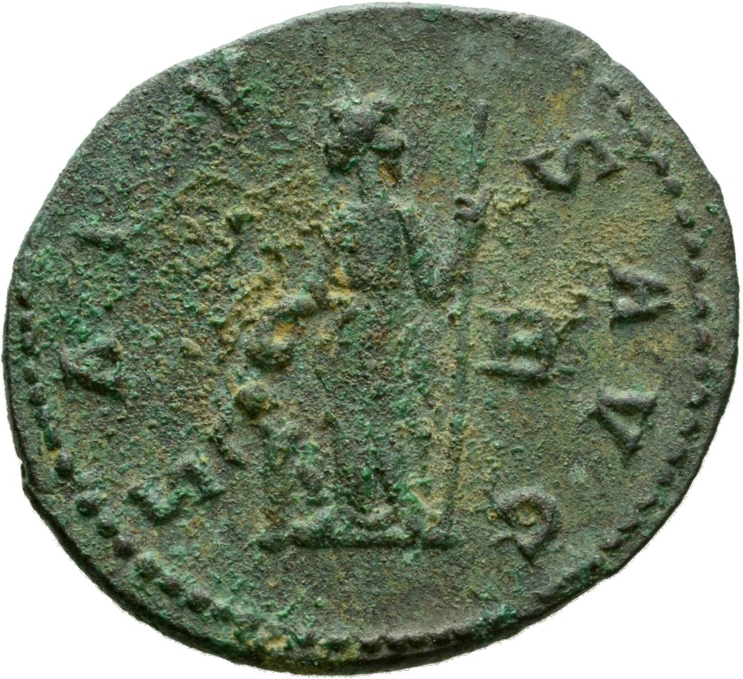 RIC V Probus 125 Probus reverse, Salus, draped, standing left, holding patera in right hand and sceptre in left hand