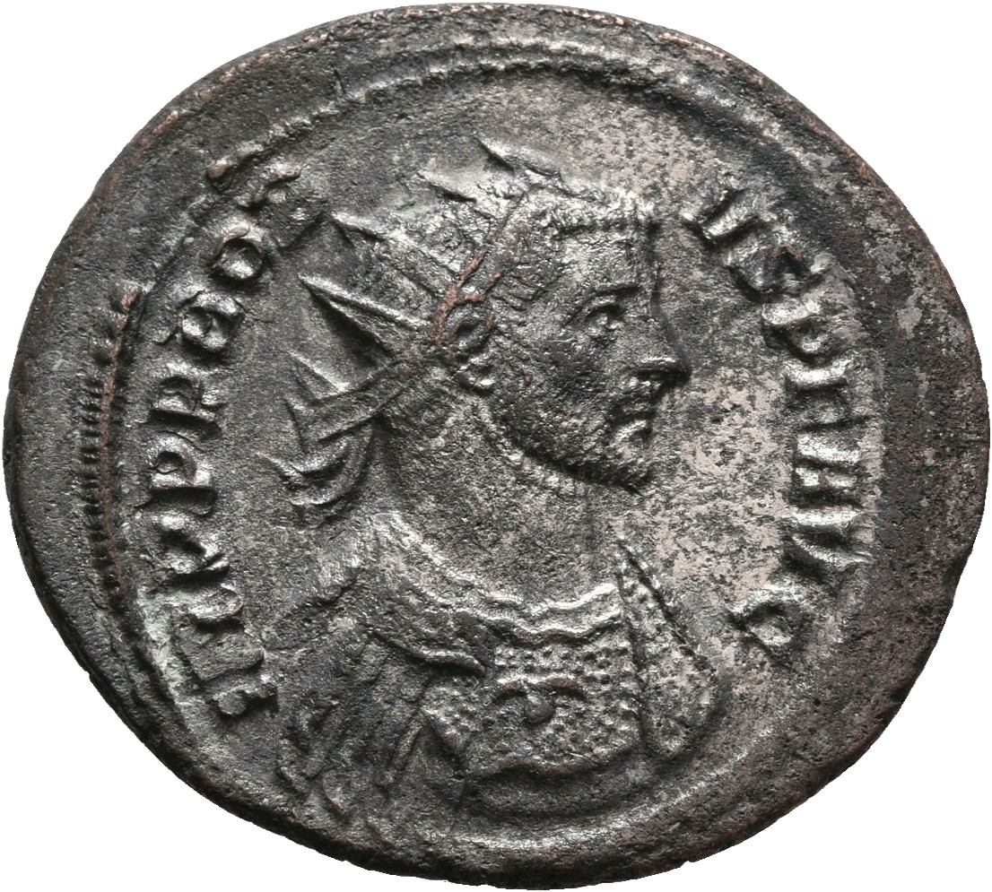RIC V Probus 155 Probus obverse, Bust of Probus, radiate, draped, cuirassed, right or bust of Probus, radiate, cuirassed, ...