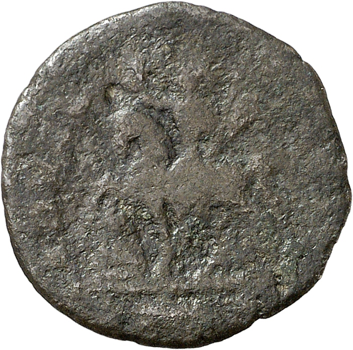 RIC V Probus 156 Probus reverse, Probus, riding left, raising right hand and holding sceptre in left hand; at his feet, ca...