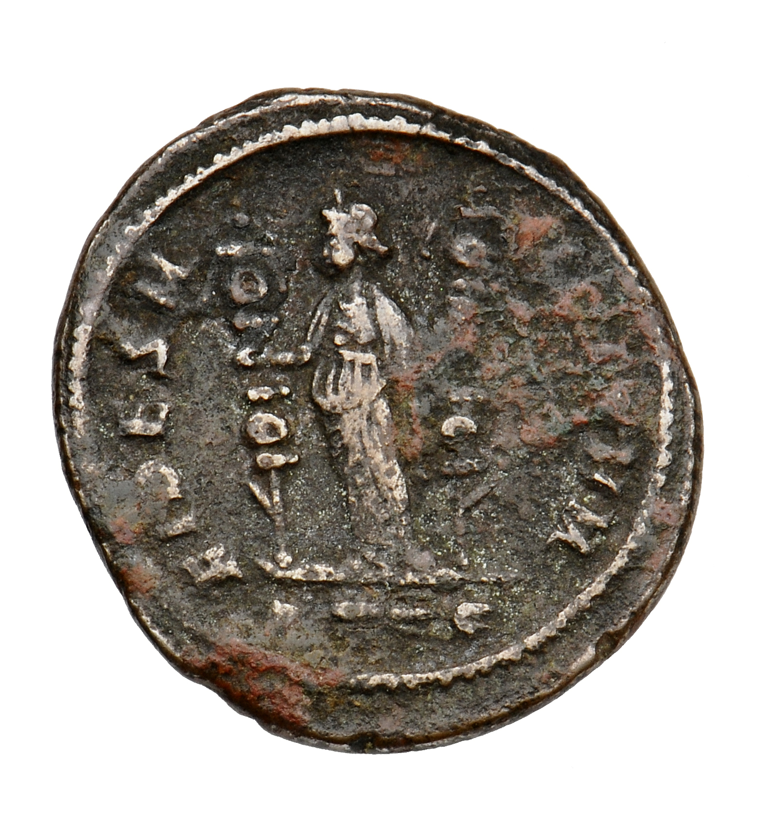 RIC V Probus 170 Probus reverse, Fides, draped, standing left, holding ensign in each hand