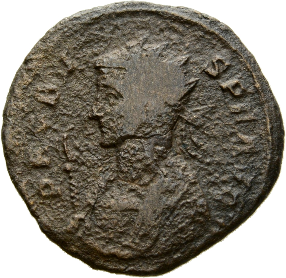 RIC V Probus 187 Probus obverse, Bust of Probus, radiate, wearing imperial mantle, left, holding sceptre surmounted by eag...