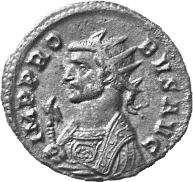 RIC V Probus 202 Probus obverse, Bust of Probus, radiate, cuirassed, right or bust of Probus, helmeted, radiate, cuirassed...