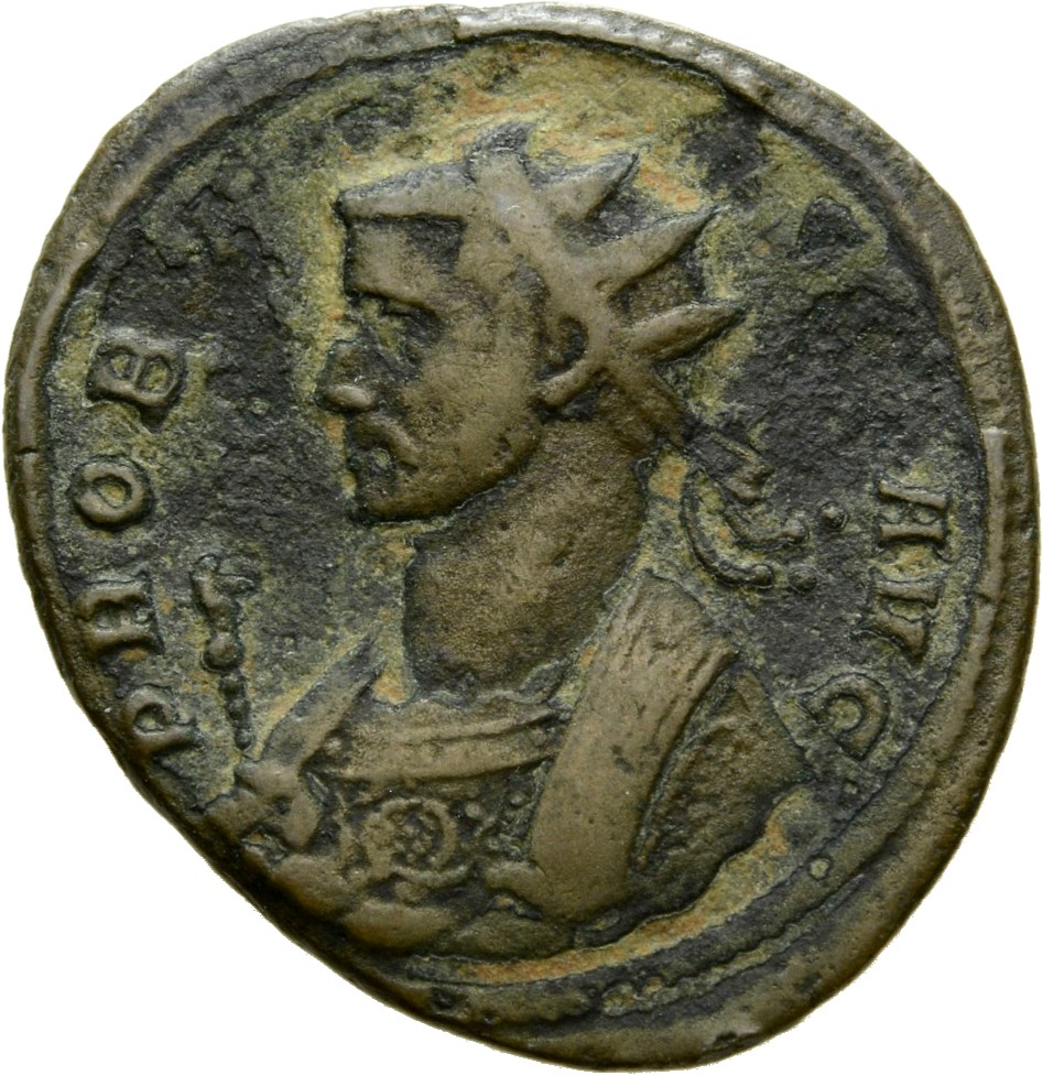 RIC V Probus 203 Probus obverse, Bust of Probus, radiate, cuirassed, right or bust of Probus, radiate, wearing imperial ma...