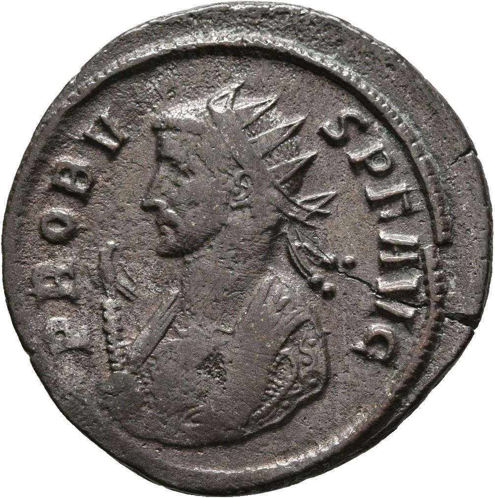 RIC V Probus 203 Probus obverse, Bust of Probus, radiate, cuirassed, right or bust of Probus, radiate, wearing imperial ma...