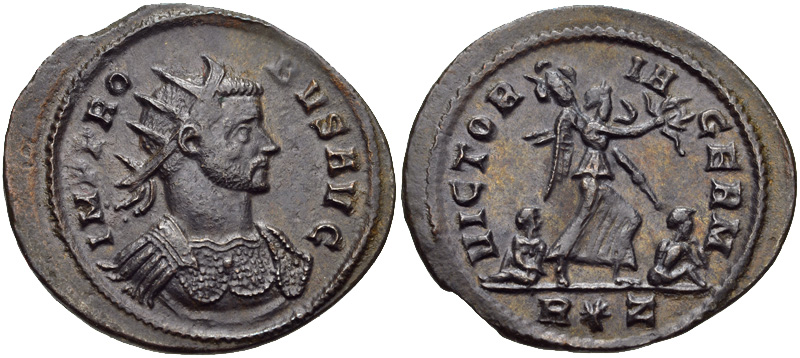RIC V Probus 219 Probus obverse, Bust of Probus, radiate, cuirassed, right