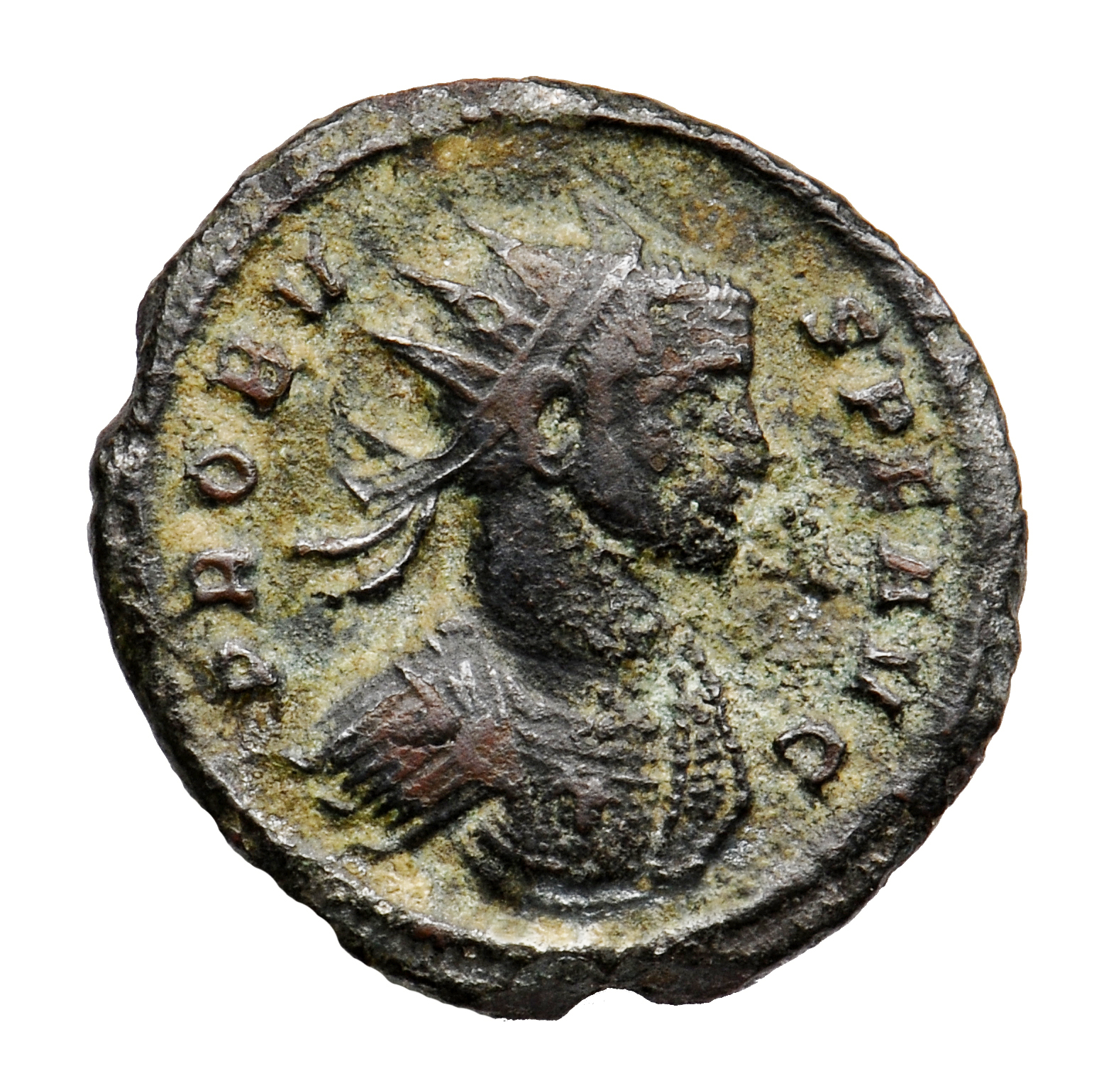 RIC V Probus 223 Probus obverse, Bust of Probus, radiate, cuirassed, right