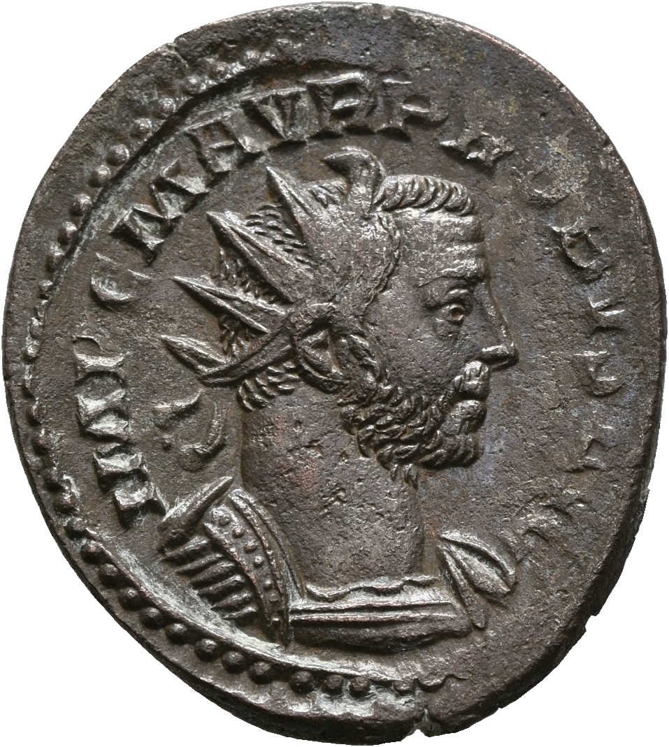 RIC V Probus 28 Probus obverse, Bust of Probus, radiate, draped, right or bust of Probus, radiate, draped, cuirassed, righ...